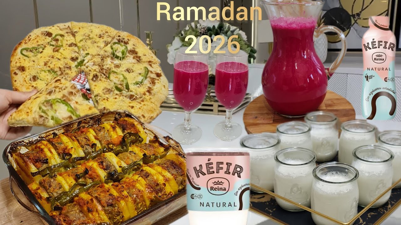 فطور الرابع من رمضان صحي💪راحة للقولون، ياغورت الكيفير عصير منشط للكبد ،طبق صحي، بيزا القمح الكامل😉