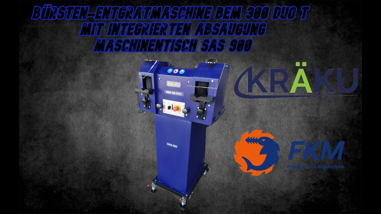 Bürsten Entgratmaschine BEM 300 DOU T mit SAS900