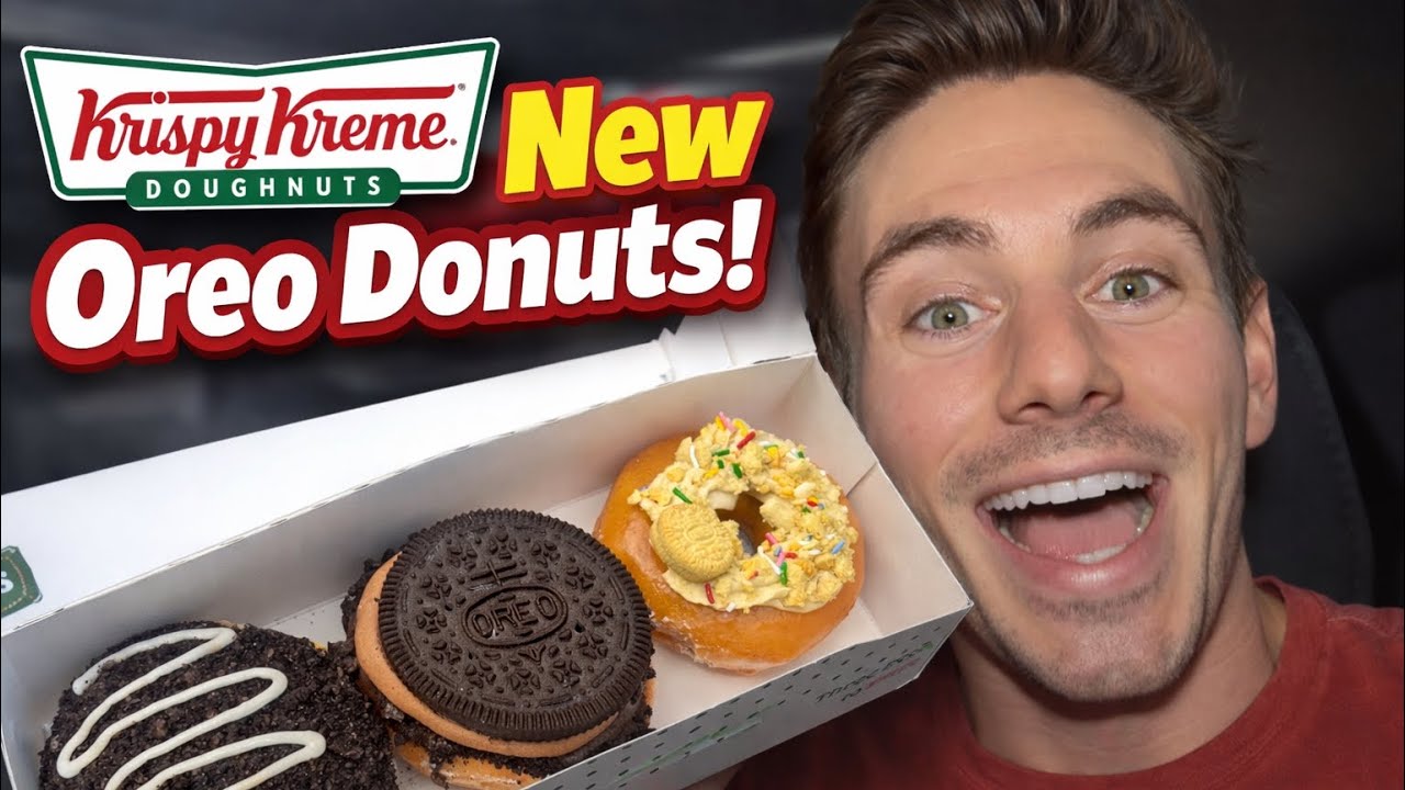 New Krispy Kreme Oreo Donuts Review