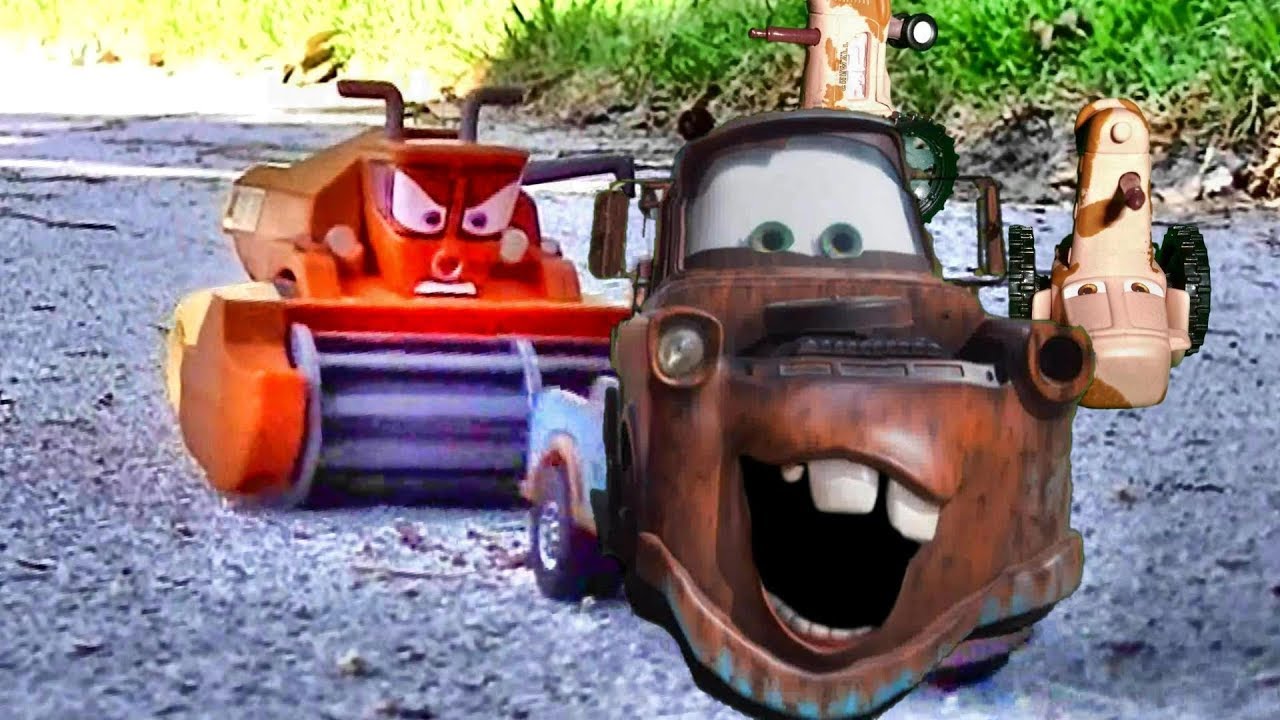 Disney Cars TRACTOR TIPPING FUN! Lightning Mcqueen & Mater - Pixar Cars  - Kids Movie - The Cars