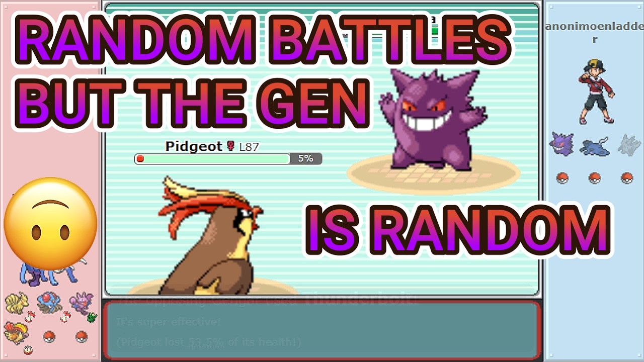 Random Battles But The Generation Is Randomized! (Pokemon Showdown)