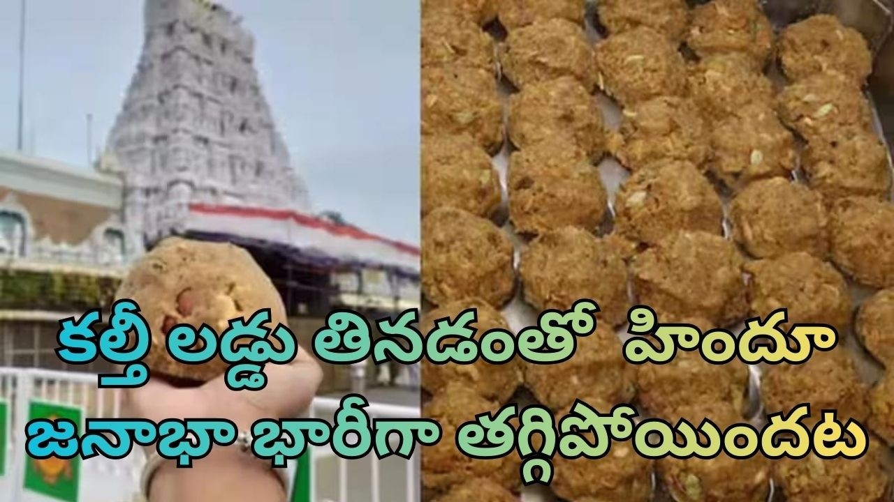 కల్తీ లడ్డు తినడంతో  హిందూ జనాభా భారీగా తగ్గిపోయిందట