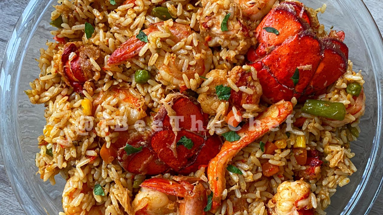 VERY Flavorful Liberian Seafood Fried Rice | GIVEAWAY | IBeeTheChef
