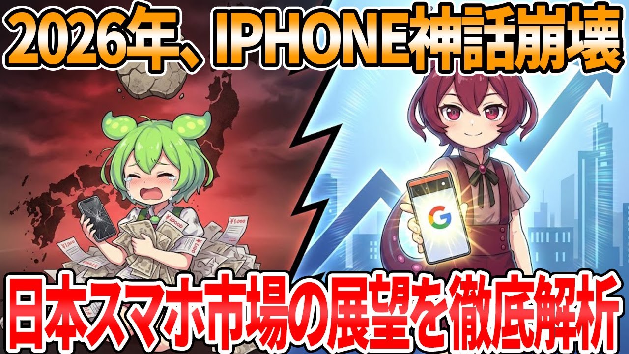 iPhone vs Pixel 最終戦争。崩れゆくAppleの聖域と、貧困化する日本市場の末路【ずんだもん解説】