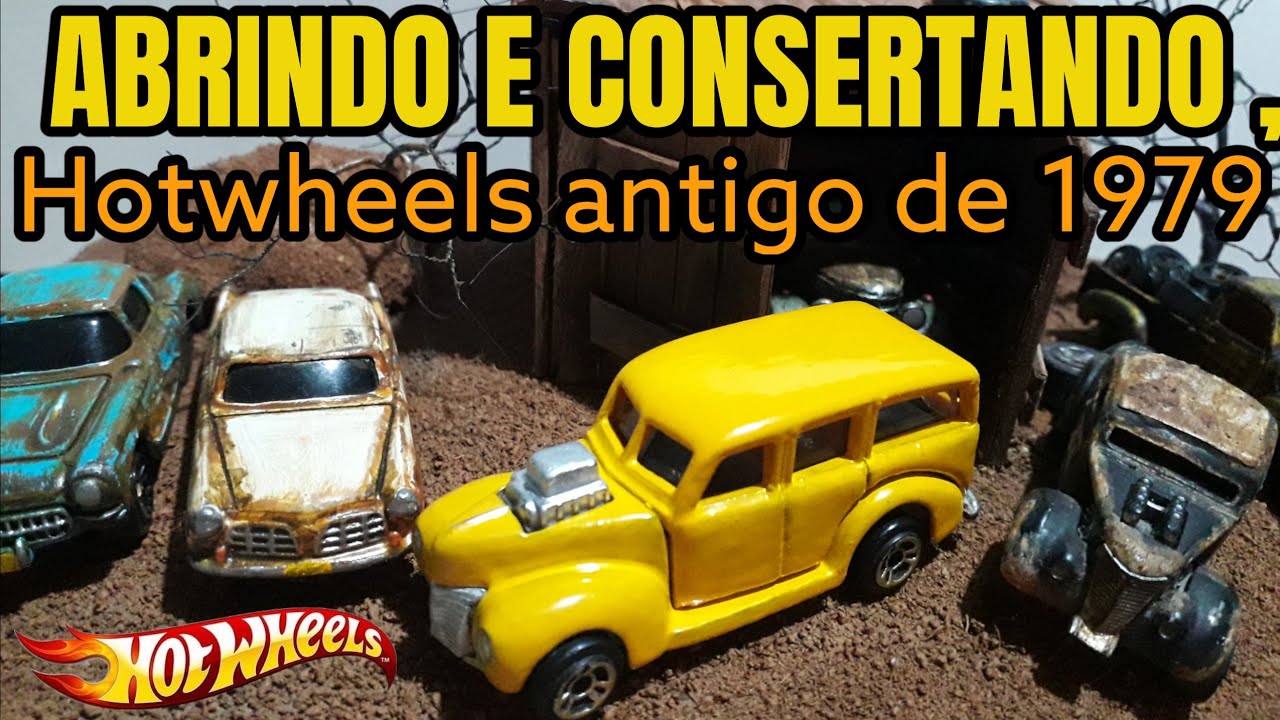 como abrir , consertar e personalizar um hotwheels antigo fabricado em 1979
