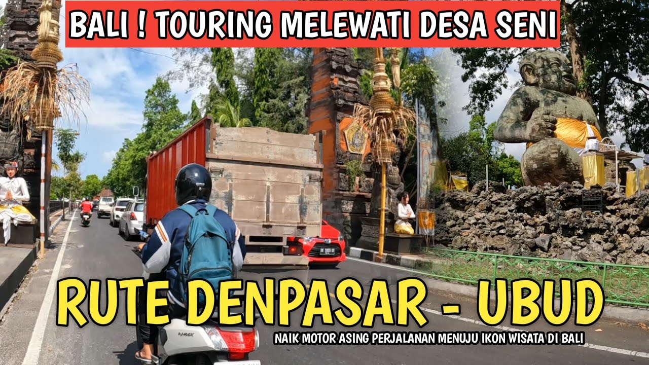 MOTOVLOG ! PERJALANAN DENPASAR UBUD BALI