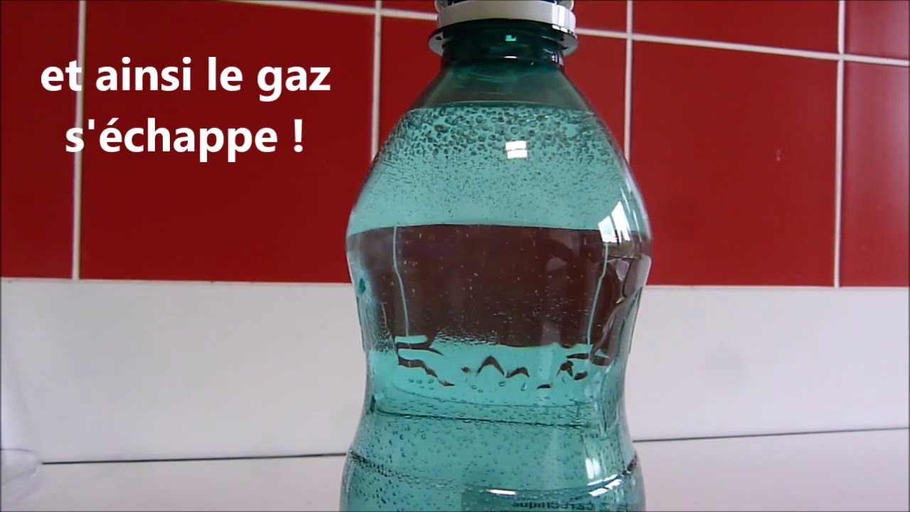 Vid&eacute;o - Gaz dissous dans une eau p&eacute;tillante - 5&egrave;me