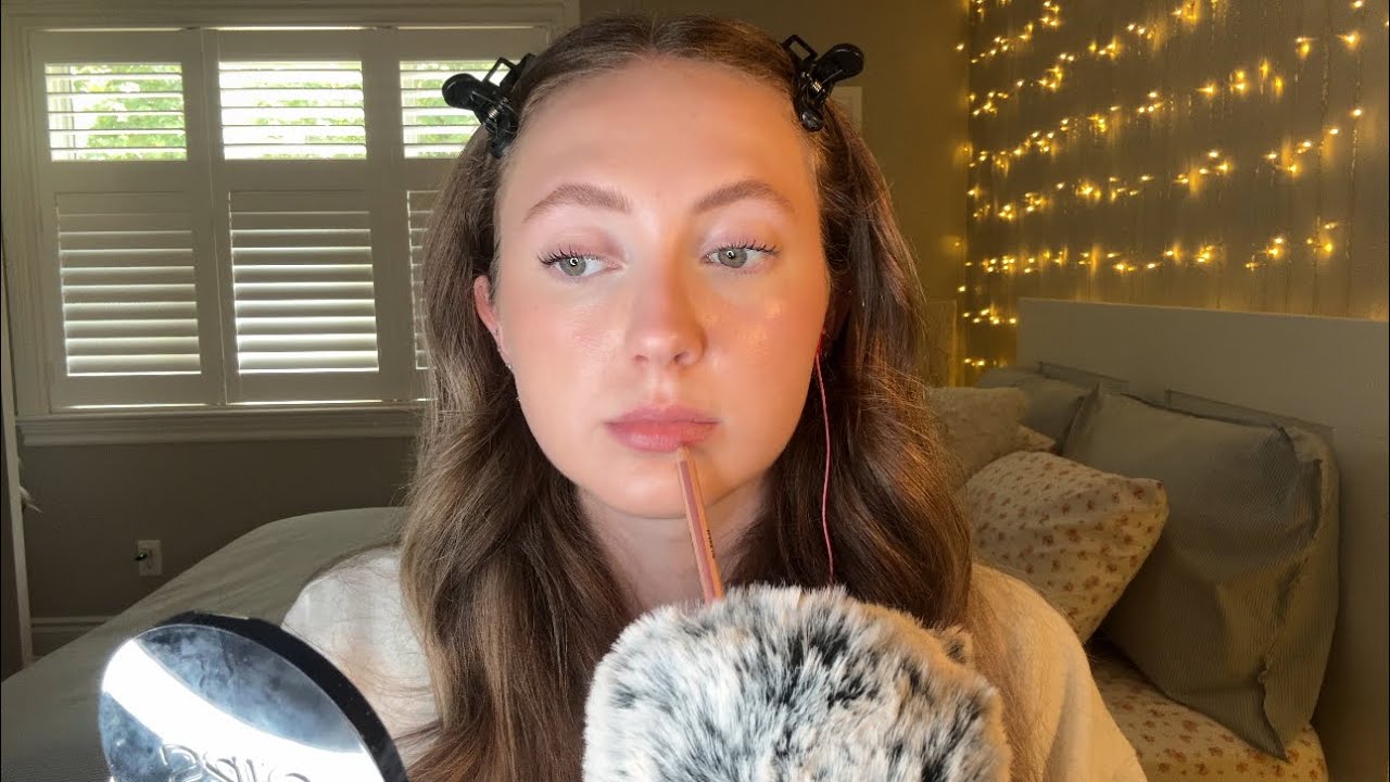 ASMR Doing my Makeup & University Gossip ✮ (whisper ramble)