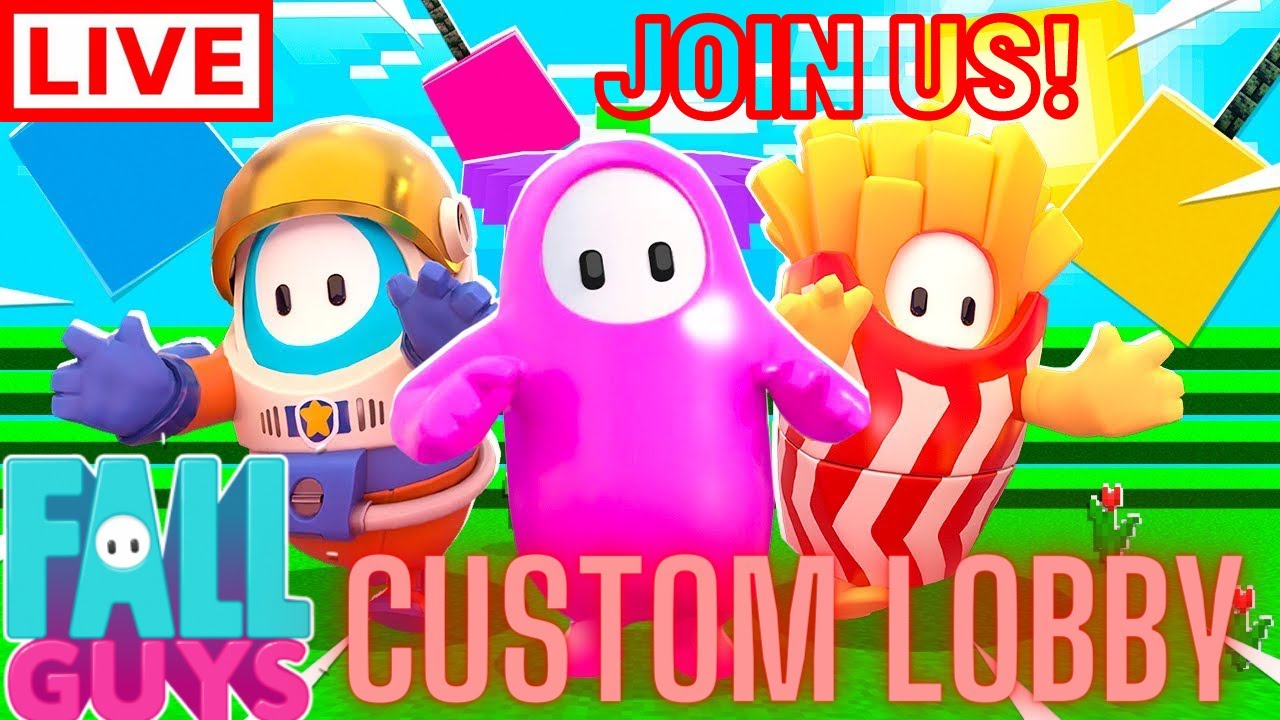 [LIVE] Fall Guys with Viewers/Friends - Custom Lobby! Join Us!
