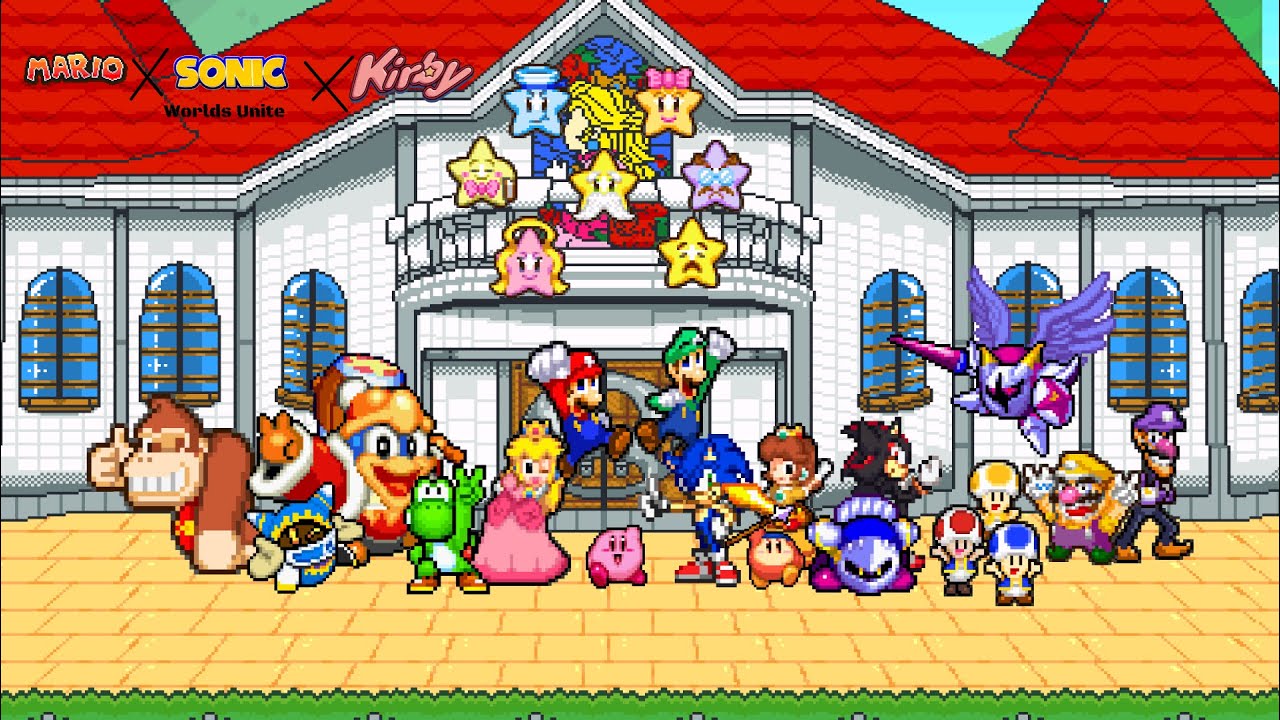 Mario X Sonic X Kirby: Worlds Unite (Official) Intro