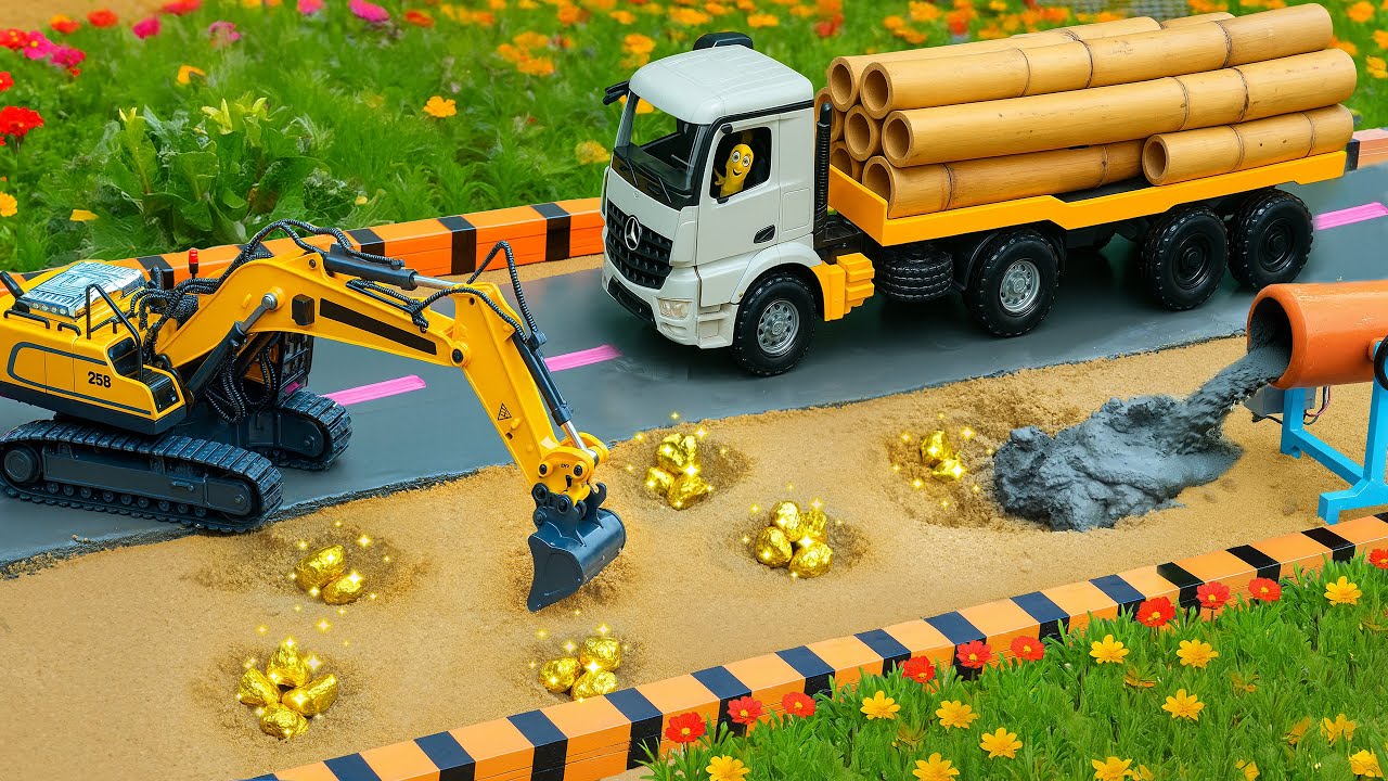 DIY Tractor Fixes Roads After Thieves Dig for Gold | Truck Project Restoration