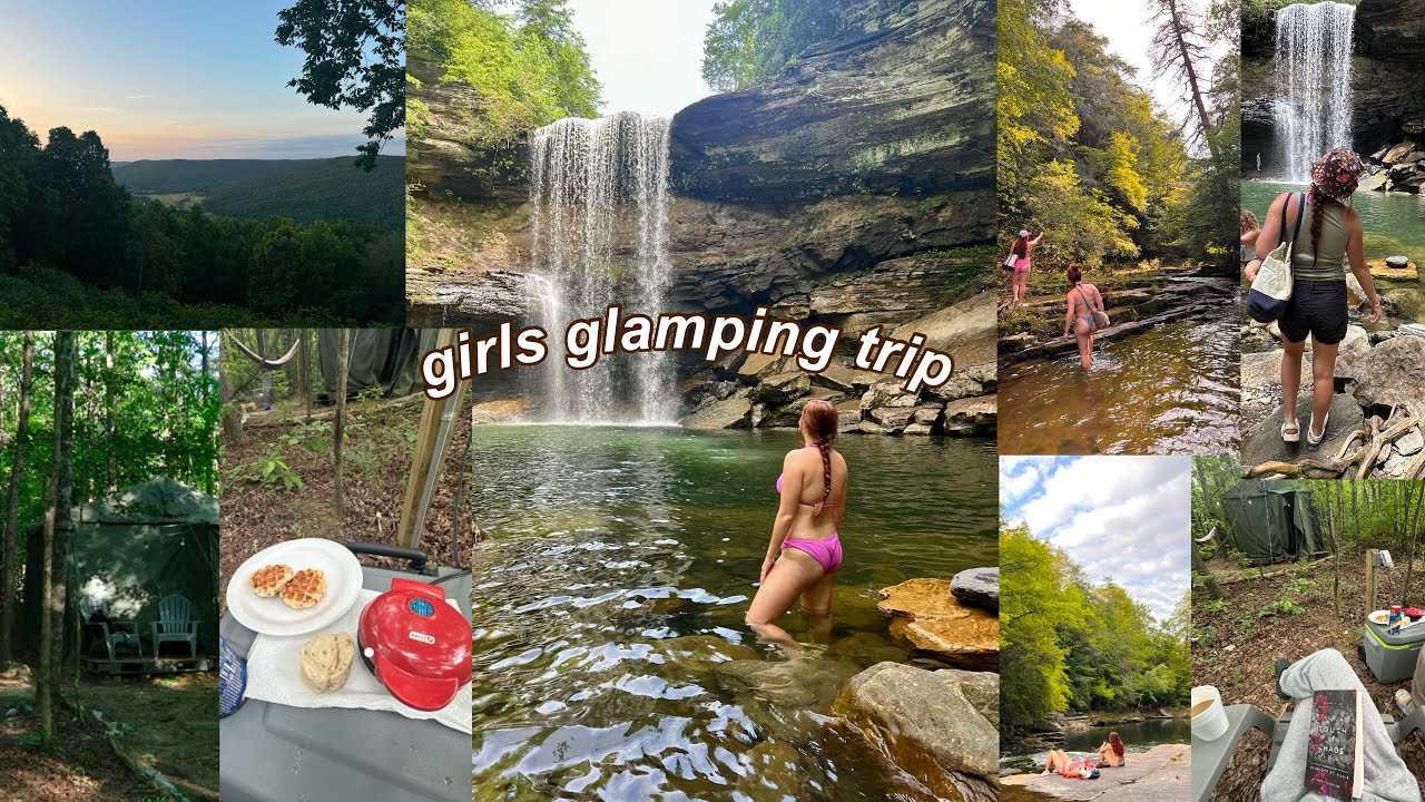 GIRLS GLAMPING TRIP vlog | Tennessee Waterfalls
