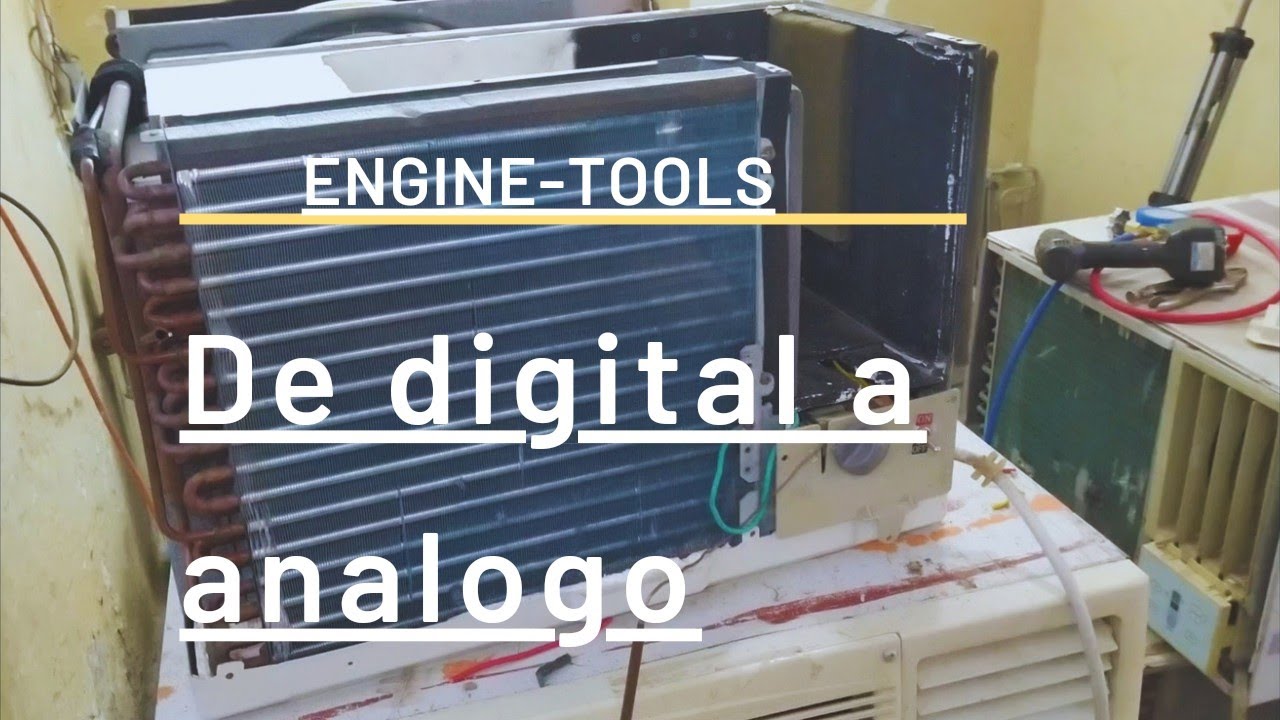 pasar aire acondicionado d ventana marca carrier d digital a analogo con termostato y swtch mecanico