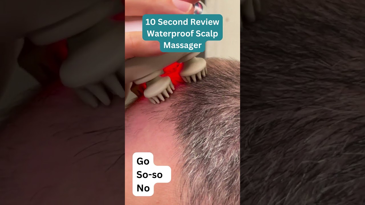 10 Second Review Waterproof Scalp Massager