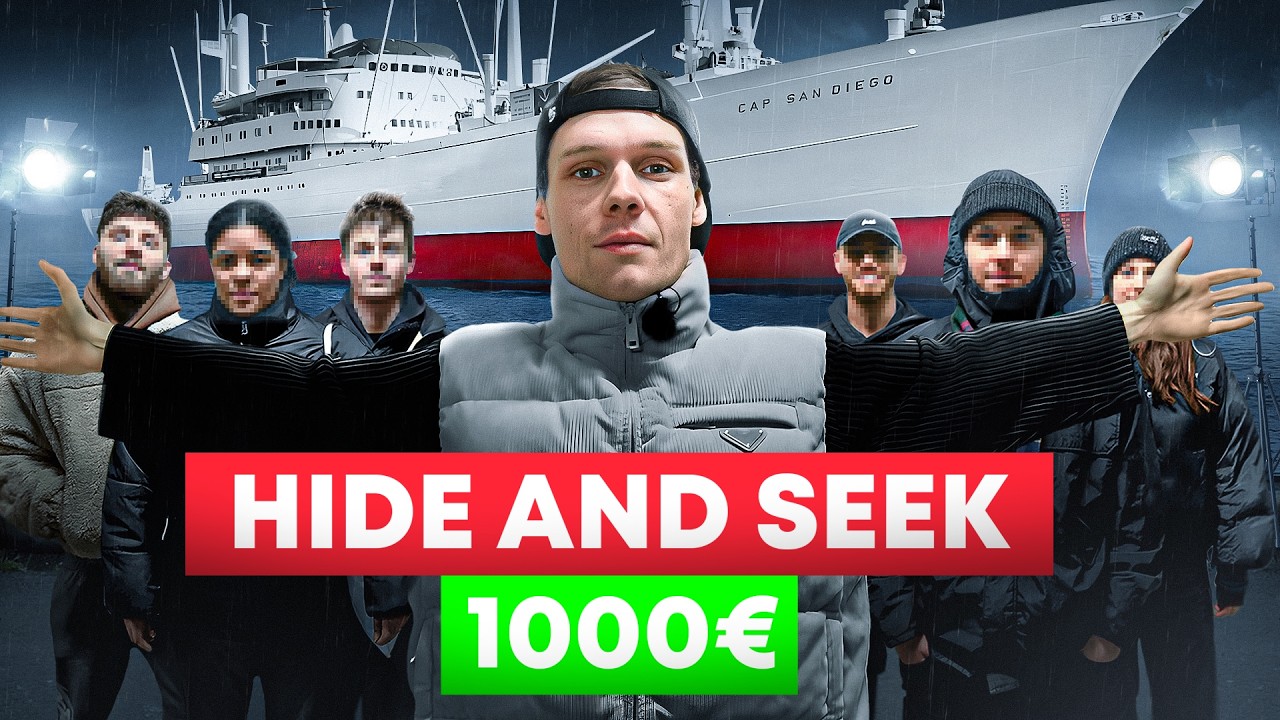 1000&euro; VERSTECKEN gegen Zuschauer AUF EINEM SCHIFF