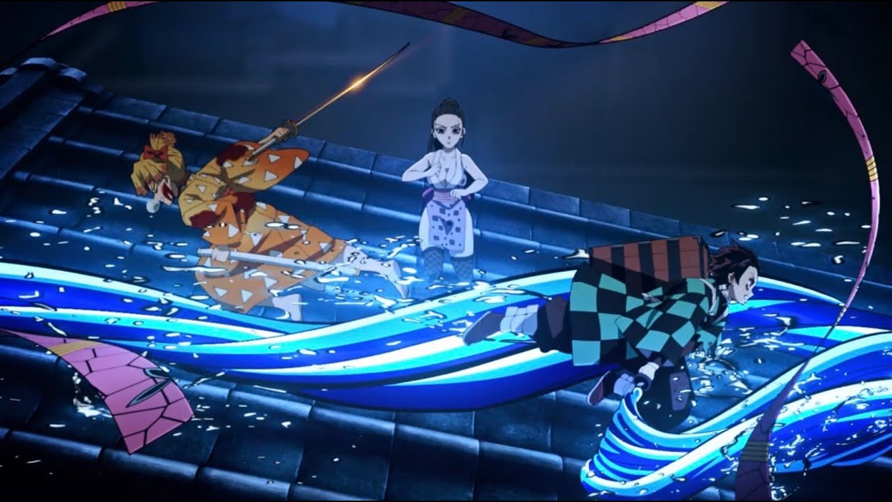 Tanjiro, Inosuke & Zenitsu VS Daki || #demonslayer