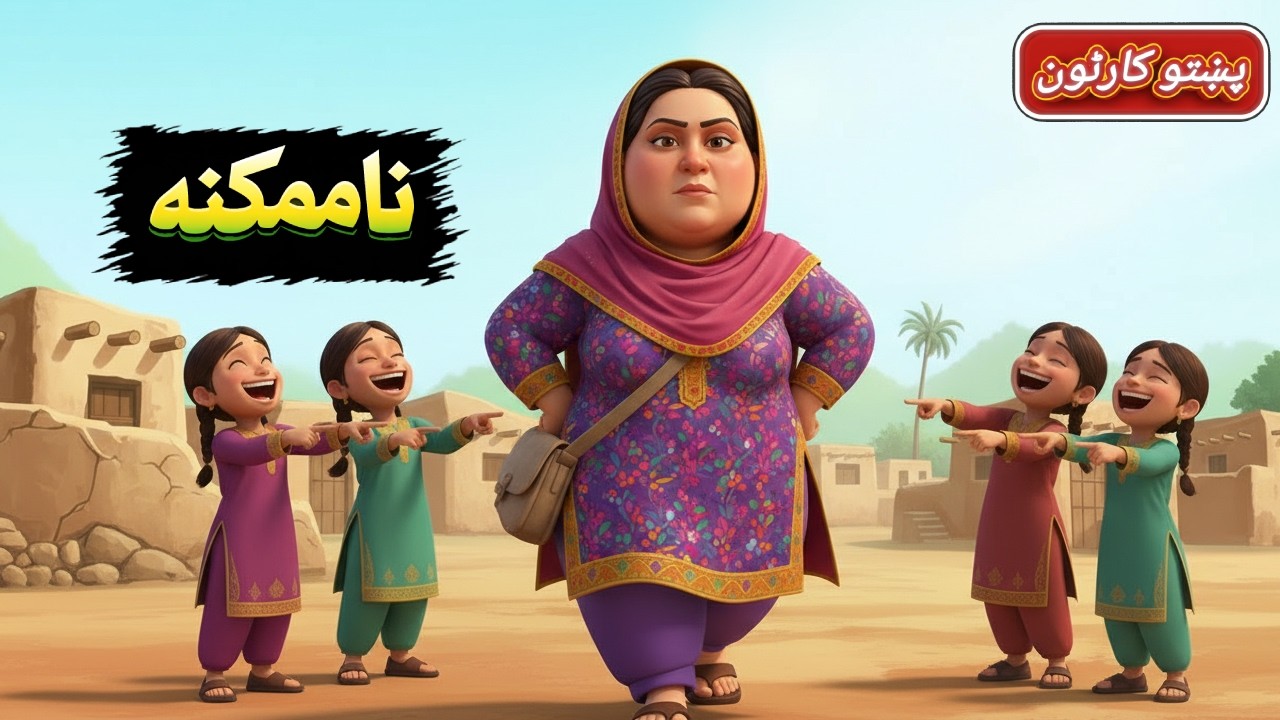 ده چاغې نجلۍ الهام بخښونکې قیصه | Fat Women Inspiring Moral Story | Pashto Cartoon Story