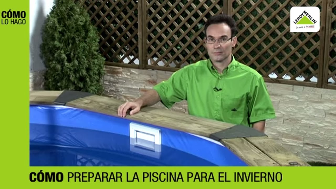 Cómo preparar la piscina para el invierno - LEROY MERLIN