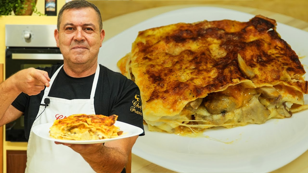 LASAGNA in BIANCO CON ZUCCA e FUNGHI PORCINI - Ricetta SPETTACOLARE
