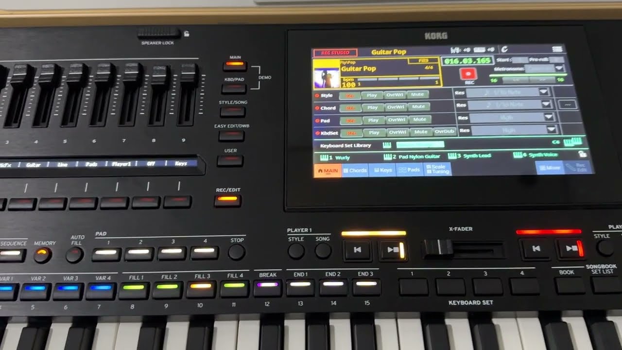Korg PA5X Version 1.4 Quick Record Export to Style