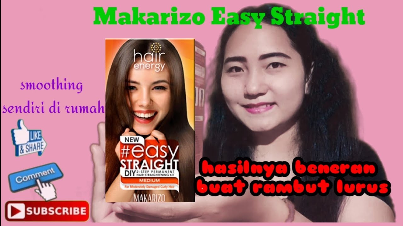 cara meluruskan rambut - REVIEW Makarizo Easy Straight #smoothing sendiri di rumah