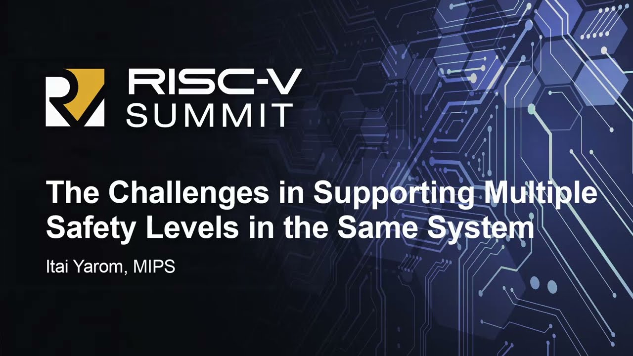 The Challenges in Supporting Multiple Safety Levels in the Same System - Kai Chirca, MIPS