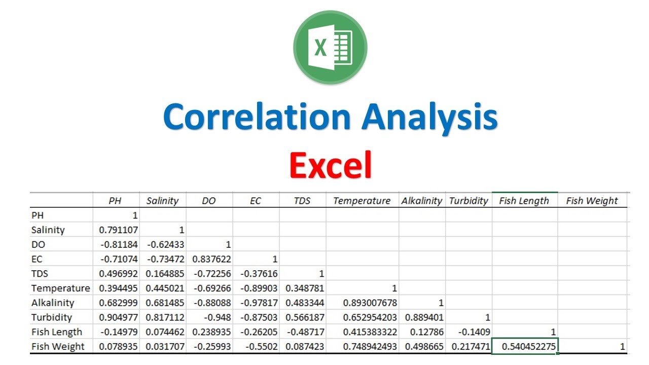 Correlation Analysis in Excel