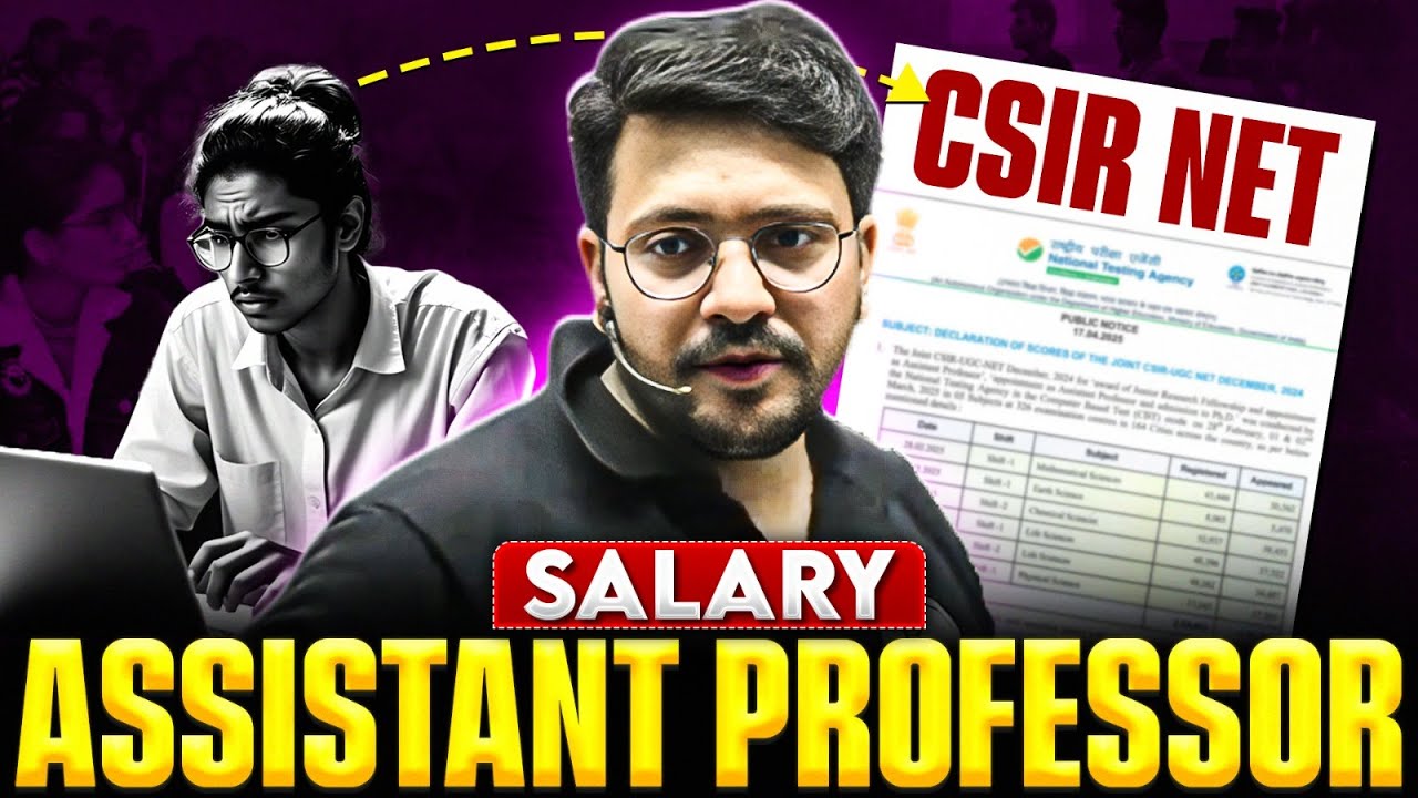 CSIR NET Assistant Professor Salary 2025 | Full Salary Breakdown, In-hand Pay, & Career Growth | PW