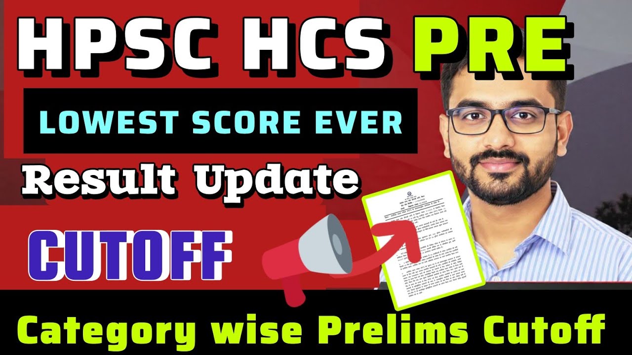 HCS PRE 2026 | CUT OFF EXACT 100% | CATEGORY WISE