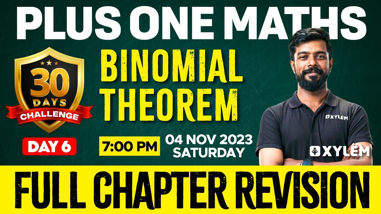 Plus One - Maths - Binomial Theorem | Xylem Plus One