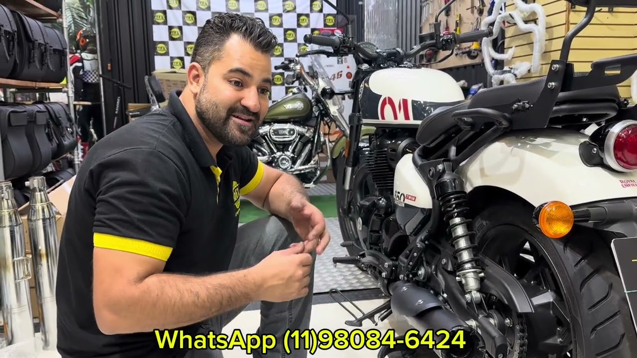 Lançamento da ponteiras Eliminator black bright para royal enfield  shotgun 650 