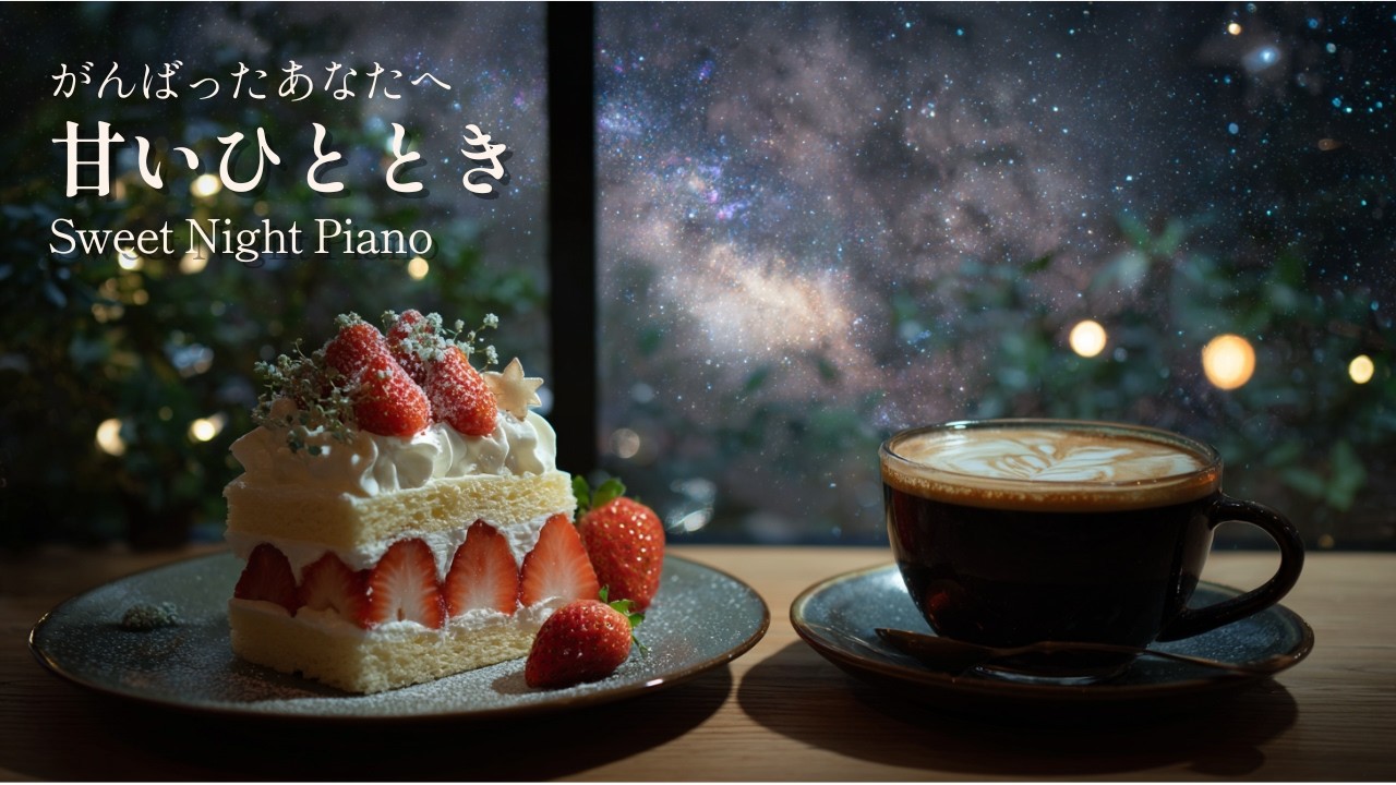Relaxing Night Piano | 甘いひととき | Sweet Night Piano  | ひとり時間 | 養生 | セルフケア | ご自愛 | 自由 |