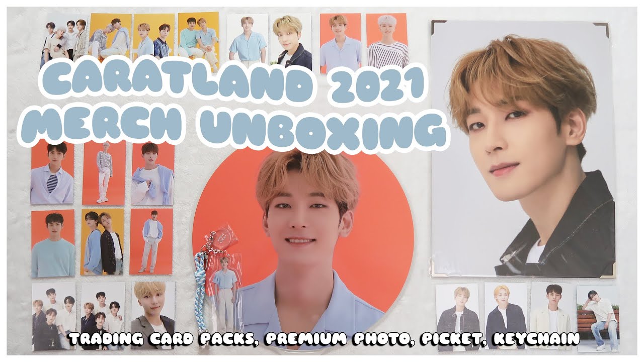 ✨ unboxing seventeen caratland 2021 concert merch | photocard packs, premium photo, picket, keychain