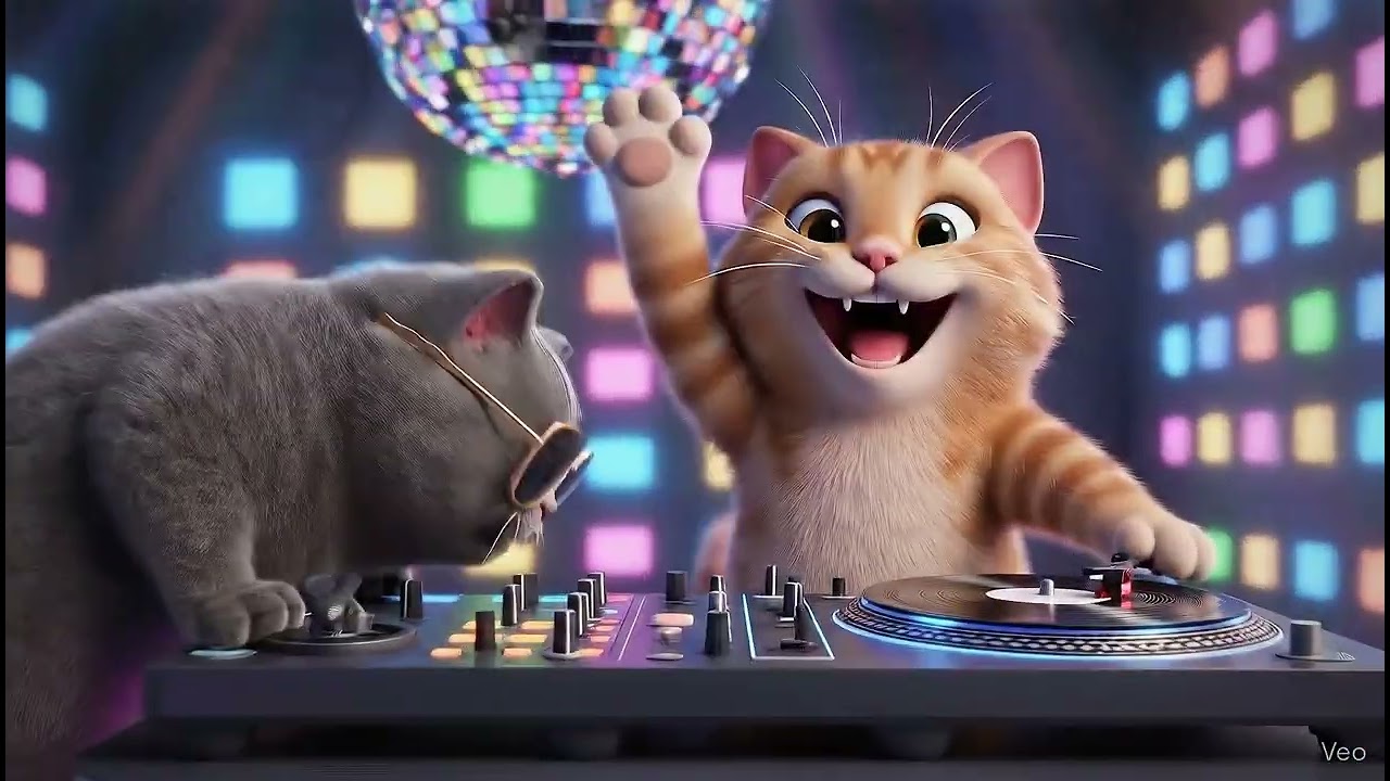 Cat Dancing Like a Pro 😸 | Funny Cat Video 2025