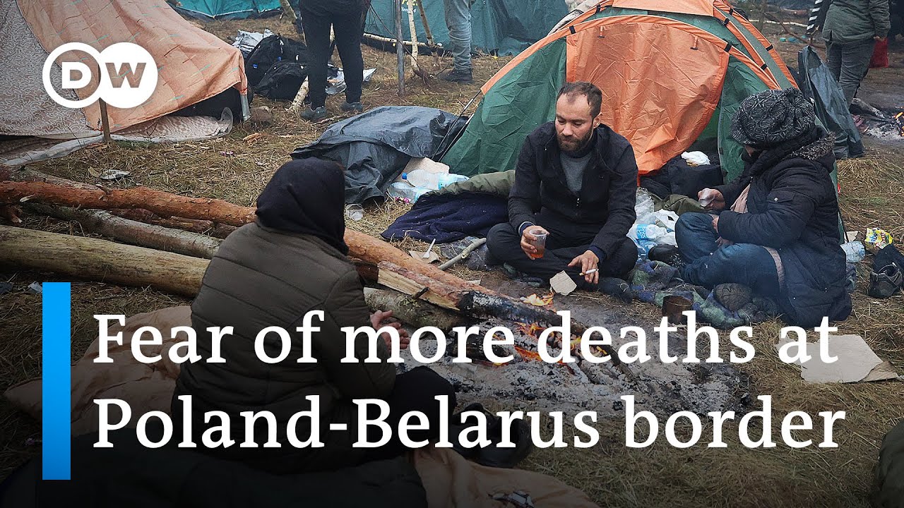 Trapped in a political standoff: About 2,000 migrants are living in tents at the border | DW News