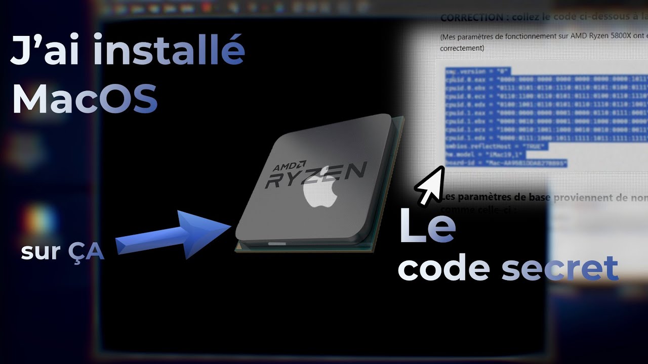 J'ai réussi a installer MacOS sur un processeur AMD #apple #hackintosh #tech