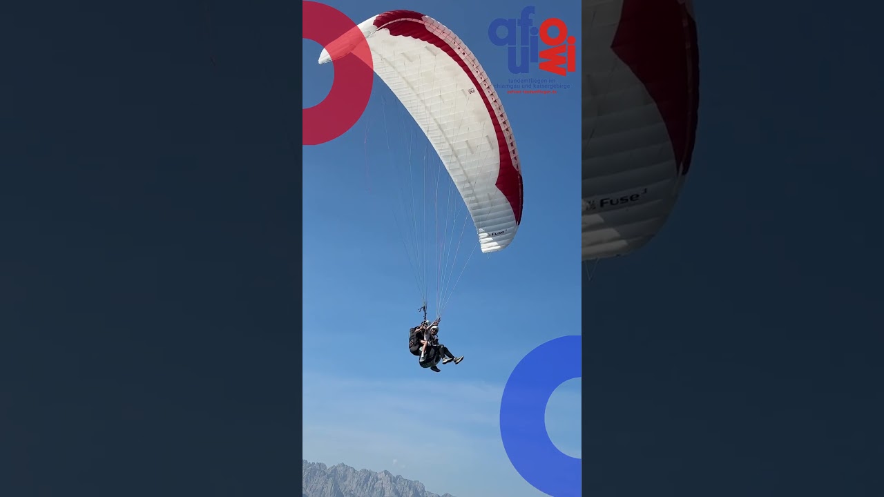 Tandem Paragliding im Kaisergebirge 🪂 | Adrenalin & Panorama #tandemfliegen #kaisergebirge #aufiowi