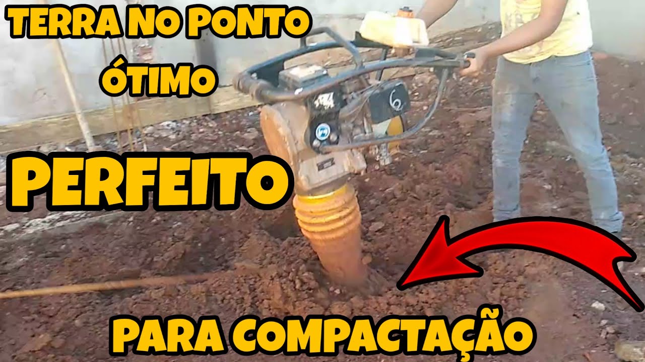 PONTO ÓTIMO DA TERRA NA HORA DE COMPACTAR