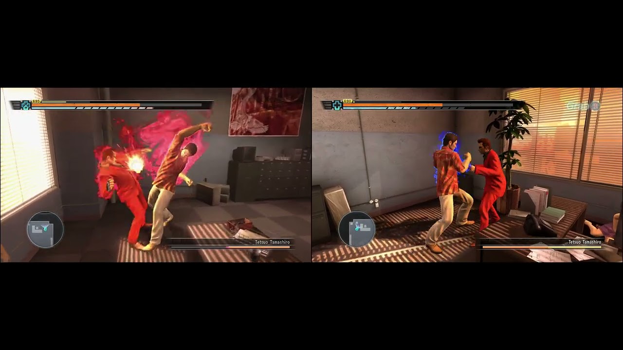 Yakuza 3 PS3 vs Remaster - Blocking Comparison [Tamashiro Test]
