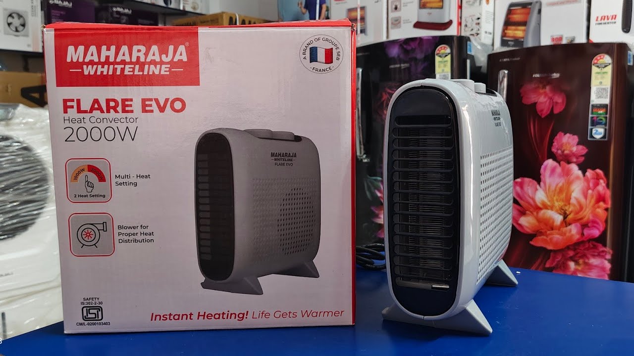 Maharaja Whiteline Flare Evo Fan Heater Review | Full Features, Demo & Performance Test