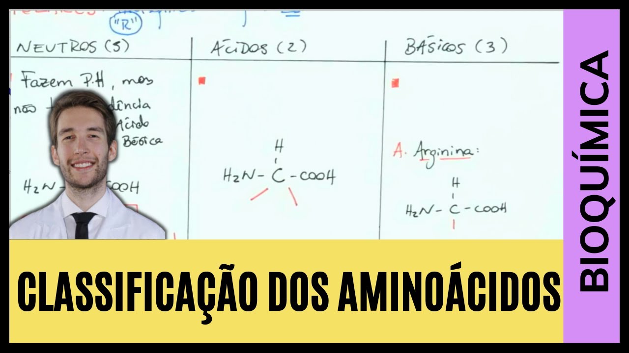 COMO CLASSIFICAR OS AMINOÁCIDOS PELA CADEIRA LATERAL