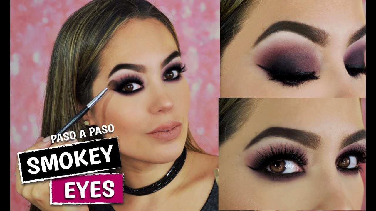 OJOS AHUMADOS MORADO PASO A PASO  |  MAQUILLAJE SMOKEY EYES MORADO