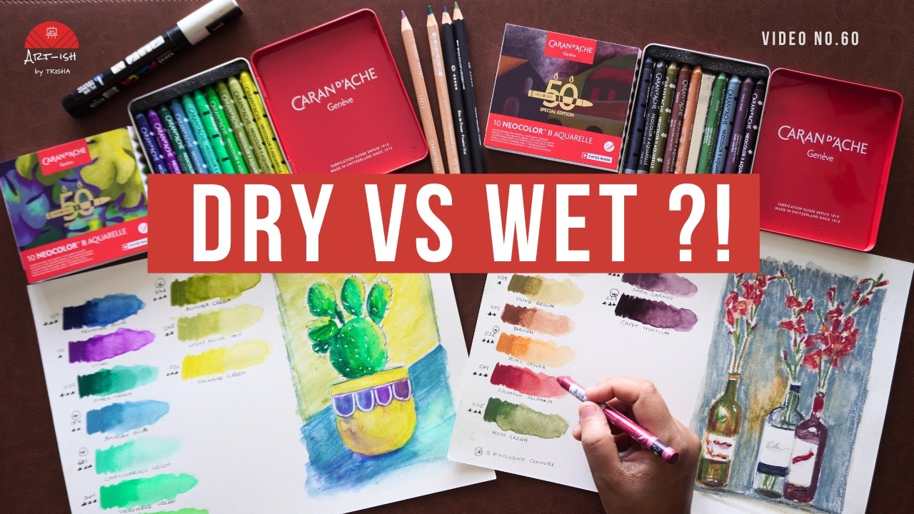 От мелков до акварели: обзор Caran d&rsquo;Ache Neocolor II | Образцы и эскиз лимитированной серии