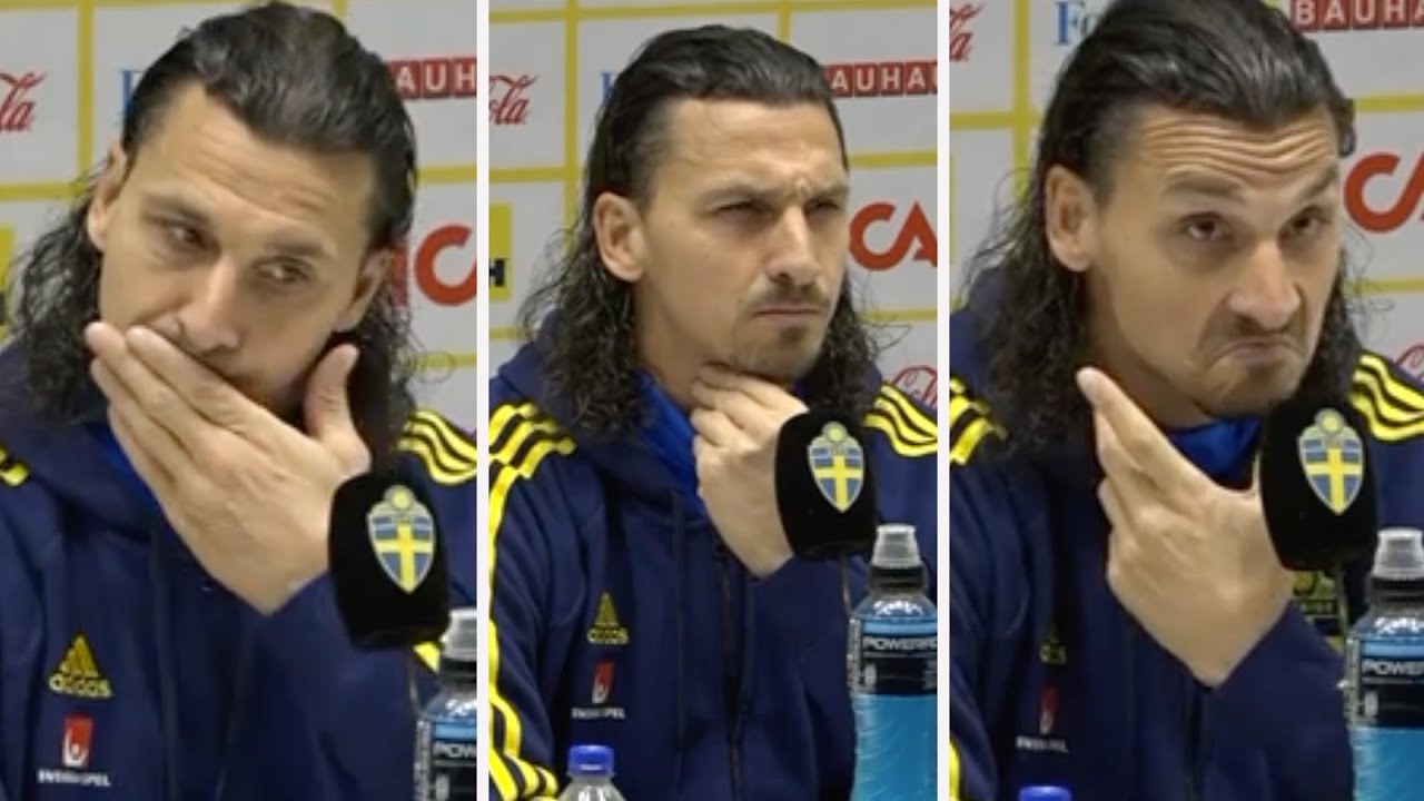 Hela pressträffen med Zlatan Ibrahimovic • Kaxiga svaren till reportrarna