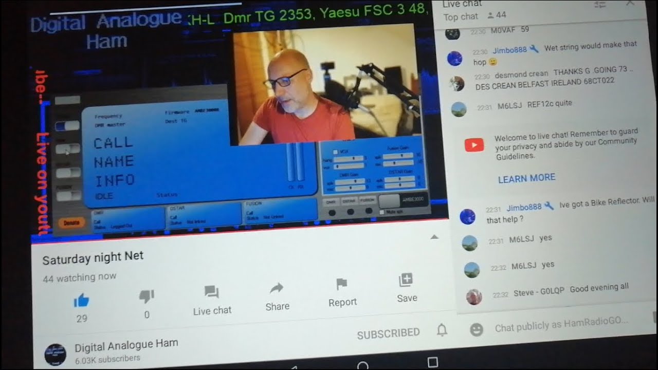 Joined the Saturday net by Chris 2E0UKH - Digital Analogue Ham