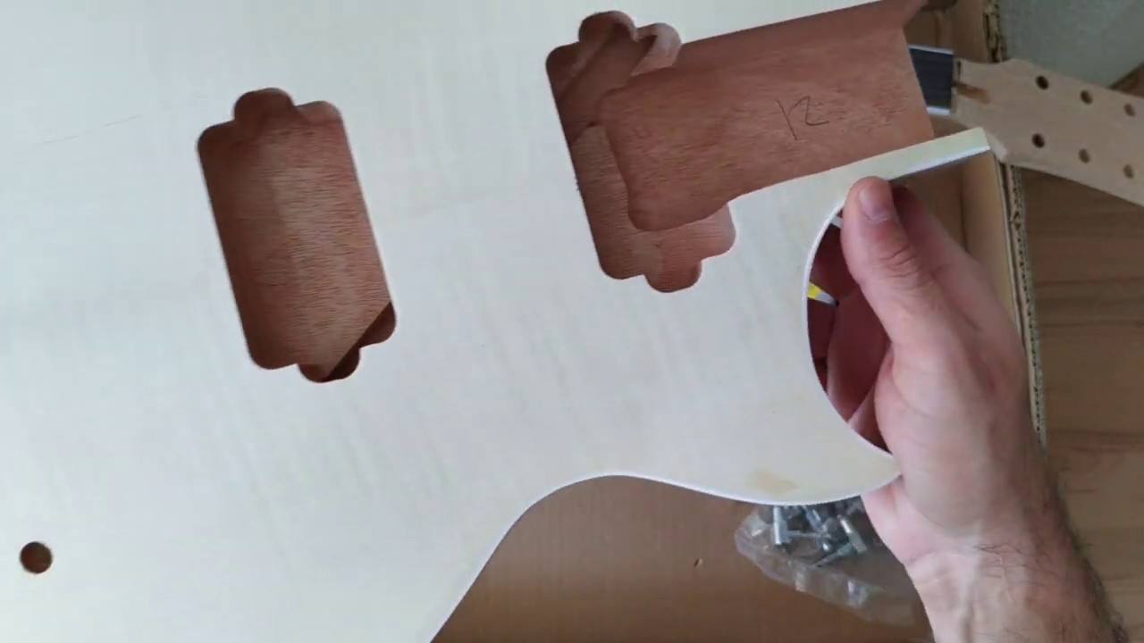 Unboxing Guitar Kit DIY Les Paul