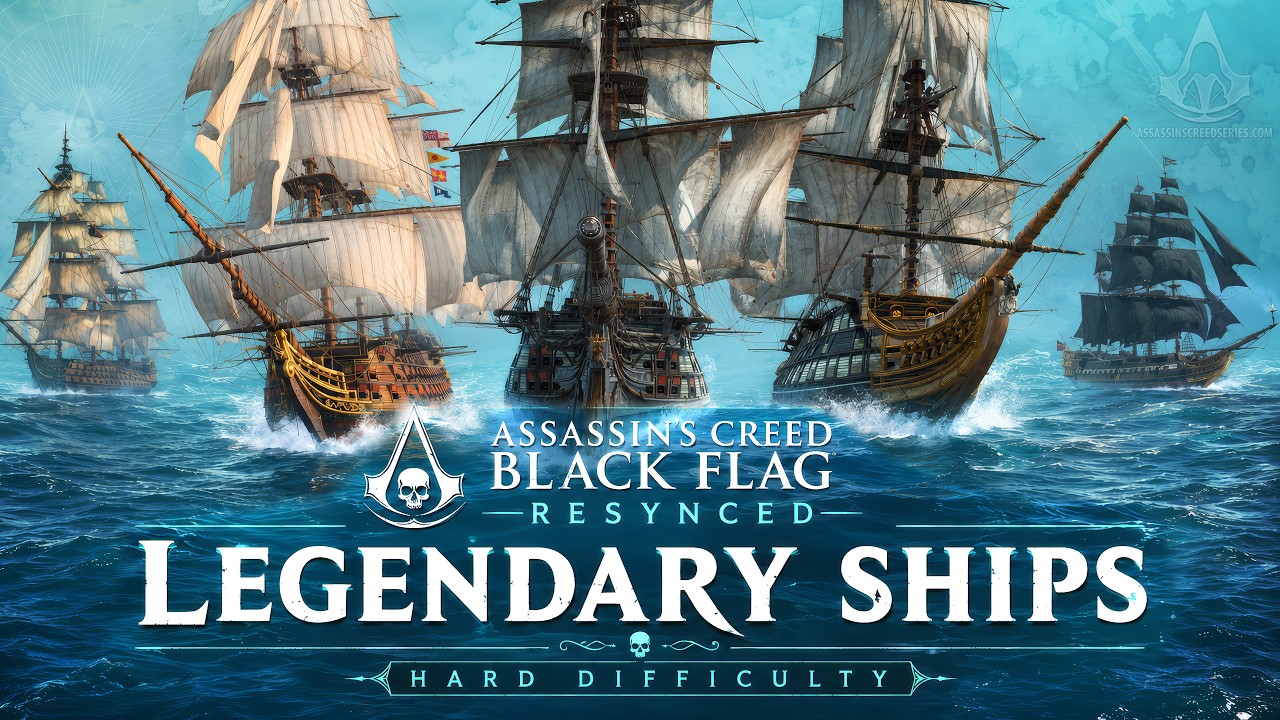 Assassin's Creed Black Flag Resynced - All Legendary Ships on Hard [Devil of the Caribbean]