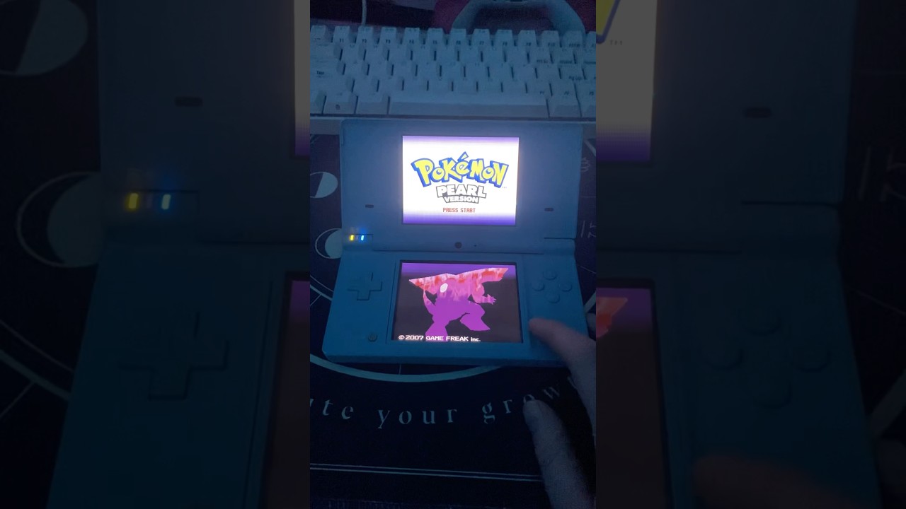 Let&rsquo;s play Pok&eacute;mon Pearl! On the blue dsi 🩵 #pokemonpearl #pokemon #nintendods #dsi #nintendo