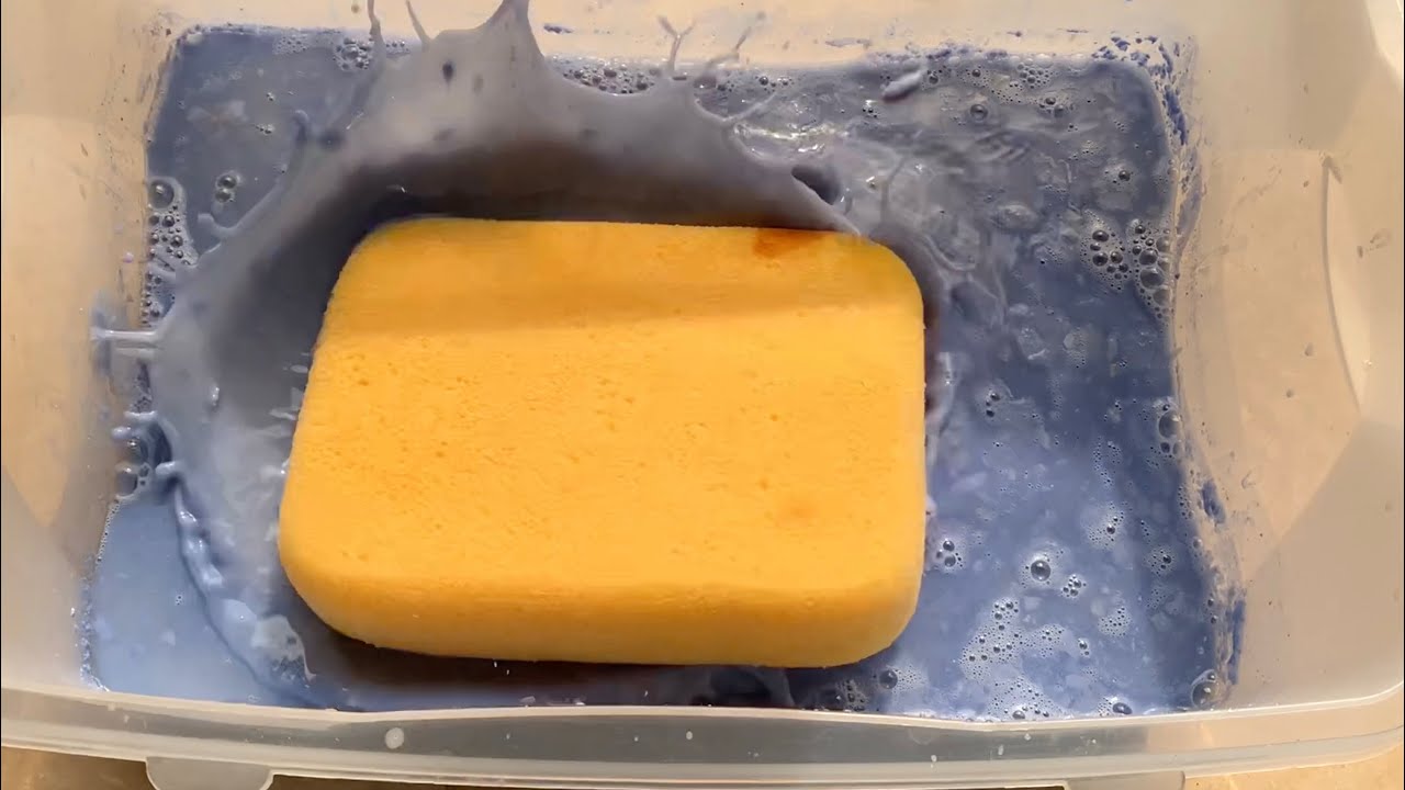 Ariel Paste Bucket 💎🧜🏻‍♀️💎WITH CRYSTALS💎🧜🏻‍♀️💎  - sponge ASMR