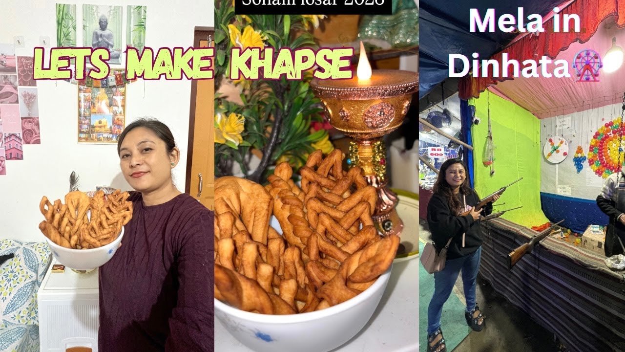 Lets Make Khapse 🧑‍🍳 || Mela in 🎡 dinhatta 